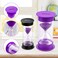 EMDMAK Sand Timer, Acrylic Hourglass Timer Colorful Sandglass Timer 1 min/2 mins/3 mins/5 mins/10 mins/15 mins Sand Clock for Games Classroom Home Office(Large.