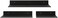 Z metnal Bathroom Shelf, Small Floating Wall Shelves, Decorative Ledge Shelf, Aluminum, Wall Mounted, Matt Black, 20/16/12 inch, 3 Set.