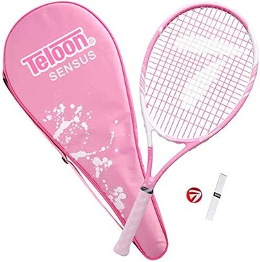 Teloon Sensus SeriesTriple Shock AbsorptionAdult Tennis Racquet, Women Tennis Racket Includes Bag Cover, Shock Absorber, Tennis Grip.