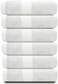White Classic Luxury Hand TowelsCotton Hotel spa Bathroom Towel16x306 PackSilver&hellip;.