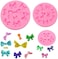 pengxiaomei 3 Pack Bows Silicone Mould, Bow Fondant Sugar Mould Craft Molds for Birthday Wedding Party DIY Cake Decorating Mold.
