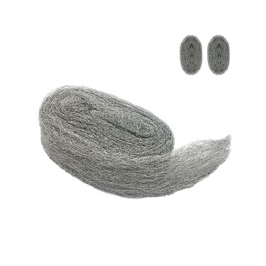 Alabrocon Steel Wool Fill Fabric DIY Kit, Coarse Wire Wool Hardware Cloth, Gap Blocker, Keep Mice Away from Holes/Siding/Pipeline/Vents in Garden, House, 2 Pack &times; 10FT.