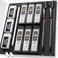 Nicpro 2 PCS Mechanical Pencil 0. 5mm0. 7 mm with Case, MP1000 Metal Artist Pencil Set with 4 Tubes HB Lead Refills, 2 Erasers, 9 Eraser Refills For Art Writing Drafting, Drawing, Sketch, Black.