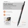 Nicpro 2 PCS Mechanical Pencil 0. 5mm0. 7 mm with Case, MP1000 Metal Artist Pencil Set with 4 Tubes HB Lead Refills, 2 Erasers, 9 Eraser Refills For Art Writing Drafting, Drawing, Sketch, Black.
