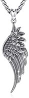 LOOVE Angel Wings Necklace 925 Sterling Silver Guardian Angel Pendant with 18" Chain, Charm Angel Jewelry Gifts for Women Girls.