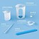 Nicpro Silicone Measuring Cup Set, 250 ml and 100 ml Mixing Cups, Mixing Rods, Silicone Cups, Pipettes, Finger Cots for Epoxy Resin, Moulds, Waxing, Easy to Clean.
