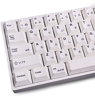 أغطية مفاتيح Gliging 135 Keys PBT يابانية بتصميم Cherry، لون أبيض بتقنية DYE-Sub، تصميم بسيط، مناسبة للوحة المفاتيح الميكانيكية.