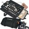 Odinsberg Heavy Duty Motorcycle Tool Roll Bag - Empty Organizer Pouch With Elastic Loops, Pocket MOLLE Webbing for Wrench Kit - MC Bike ATV UTV - Tools NOT Included.