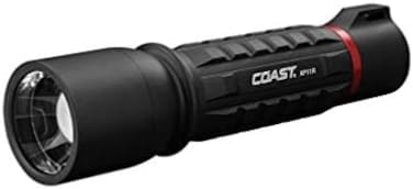 COAST XP11R Rechargeable Dual Power LED Flashlight, 3000 Lumens, Black.