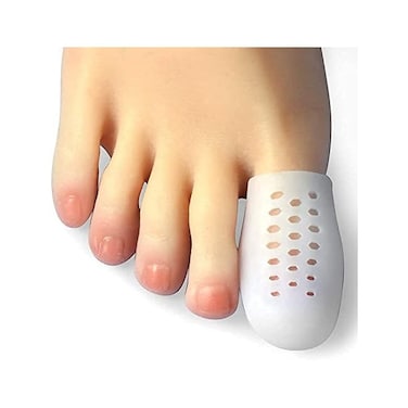 Hoogoo Big Toe Cap, 10 Pcs Breathable Toe Protector Toe Cover Sleeves with Holes, Reduce Friction, Protect Big Toe.