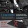 FIRSTINFO A1638L Patented Max. Pressure 140psi / 1000ml Thickened Aluminum Canister Refillable High Pressure Aerosol Spray Can/Pneumatic Compressed Air Sprayer.