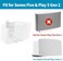 حامل مكبر الصوت الجداري من نوتيلا لجهاز Sonos FivePlay 5 Gen 2، قابل للتعديل من حيث الإمالة والدوران، أبيض.