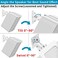 حامل مكبر الصوت الجداري من نوتيلا لجهاز Sonos FivePlay 5 Gen 2، قابل للتعديل من حيث الإمالة والدوران، أبيض.