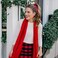 NVENF Christmas Earrings for Women Xmas Bow Wreath Earrings Long Tassel Christmas Tree Earrings Festive Gifts Holiday Accessory.