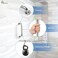iMomwee Chrome Shower Grab Bar 12 Inch, 2 Pack Stainless Steel Handicap Grab Bar W/Anti-Slip Knurled Grip, Bathroom Balance Support Bar Toilet Safety Assist Handle Handrail for Elderly Senior Disabled