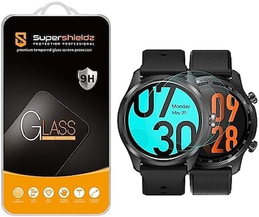 Supershieldz (2 Packfor TicWatch (Pro 3 GPSTempered Glass Screen Protector, Anti Scratch, Bubble Free.