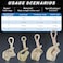 LONGADS 1T Wire Grips Steel Pulling Tool Cable Grip Gripper for Wire Rope Cable Clamp Wire Pulling Grip Hand Puller,Multifunctional Cable Grips Pulling Tightening Tool with Swing Latch (2. 5-16mm/ 1/1