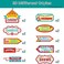 Skylety 20 Pieces Circus Carnival Party Direction Signs Circus Sign Decor Circus Welcome Signs for Birthday Showman Themes Party Decoration Accessories.