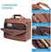 seyfocnia Leather Laptop Bag, Men's 15. 6 Inches Messenger Briefcase Business Satchel Computer Handbag Shoulder Bag Fits 15. 6 Inch Laptop, Computer, Tablet(Brown.