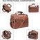 seyfocnia Leather Laptop Bag, Men's 15. 6 Inches Messenger Briefcase Business Satchel Computer Handbag Shoulder Bag Fits 15. 6 Inch Laptop, Computer, Tablet(Brown.