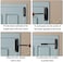 GOOKYO Door Closer Automatic Safety Spring Door Closer &ndash; Easy to Install to Convert Hinged Doors to Self-Closing&ndash; Black.