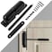 GOOKYO Door Closer Automatic Safety Spring Door Closer &ndash; Easy to Install to Convert Hinged Doors to Self-Closing&ndash; Black.
