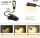 Vekkia Rechargeable 3000K LED Book Light, Easy Clip on Reading Lights for Reading in Bed. Perfect for Readers.