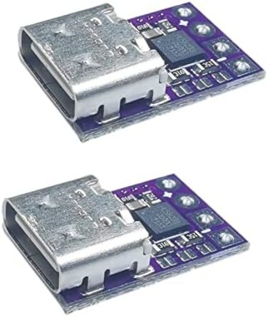 Delinx 2PCs USB-C Type-C PD Trigger Module Supports PD 2. 0 3. 0 Output DC 5, 9, 12, 15, 20 Volts 100W (PD to 5/9/12/15/20V.