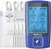 NURSAL TENS EMS Unit Muscle Stimulator for Pain Relief Therapy, Electric 24 Modes Dual Channel TENS Machine Pulse Massager with 12 Pcs Electrode Pads/Continuous Stable Mode/Memory Function.