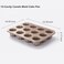 iToids 12 Cups Canele Mold Cake Pan, Non-Stick Baking Pan for Oven, Carbon Steel Bakeware Tools, French Pastry Molds, Muffin Cupcake Pan (12-Cavity.