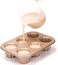 iToids Canele Mold Cake Pan, Non-Stick Baking Pan for Oven, Carbon Steel Molds Bakeware Tools, French Pastry Muffin Cake Mould (6-Cavity.