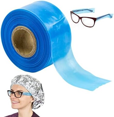 Salon Supply Co Eyeglass Covers for Hair Color - 200 Plastic Sleeves - Disposable Eyeglass Sleeves - Eye Glass Protector Sleeves - Eyeglass Sleeve Covers - Disposable Eyeglass Guards.