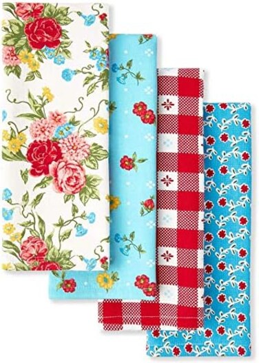 The Pioneer Woman Sweet Rose Kitchen Towels, Set of 4.
