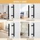 JUBEST 12" Push Pull Barn Door Handle, Double Side H Shape Sliding Door Handles, Heavy Duty Swing Door Handle, Flat Black.