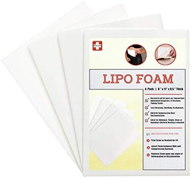 MedCore 4 x Lipo Foam Board Post-Liposuction, Caesarean Section, Abdominal and BBL Surgeries.