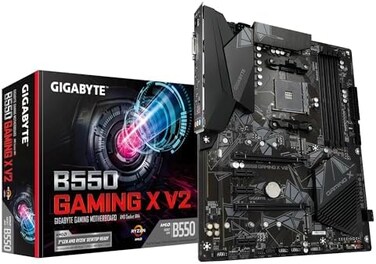 Gigabyte B550 Gaming X V2 (AMD Ryzen 5000/B550/ATX/M. 2/HDMI/DVI/USB 3. 1 Gen 2/DDR4/ATX/Gaming Motherboard, 128 GB.