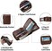 MING CLAN Zipper Wallet Men RFID Blocking Leather Bifold Wallets For Men - Flap ID Window Zip Coin Pocket Mens Zipper Wallets - Big Capacity.