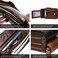 MING CLAN Zipper Wallet Men RFID Blocking Leather Bifold Wallets For Men - Flap ID Window Zip Coin Pocket Mens Zipper Wallets - Big Capacity.