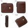 MING CLAN Zipper Wallet Men RFID Blocking Leather Bifold Wallets For Men - Flap ID Window Zip Coin Pocket Mens Zipper Wallets - Big Capacity.