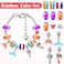 Acejoz 85 Pcs Charm Bracelet Making Kit, DIY Charm Bracelets Beads for Adults and Beginner Jewelry Making Kit.