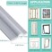 MOPMS Draft Stopper Sweep, Door Weatherproofing Stripping, Window Seal Strip Self-adhisive Soundproof Cuttable Weather Length 6. 56Ft - Grey.
