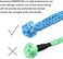 Ucreative Oeream Synthetic Soft Shackle 1/2 Inch x 22 Inch (43,000lbs Breaking Strongwith Extra Sleeves 2-Pack (Blue.