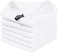 Homaxy 100% Cotton Waffle Weave Kitchen Dish Cloths, Ultra Soft Absorbent Quick Drying Dish Towels, 12x12 Inches, 6-Pack, White.