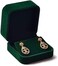 Oirlv Velvet Earring Gift Box Small Earring Storage Case (Green.