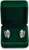 Oirlv Velvet Earring Gift Box Small Earring Storage Case (Green.