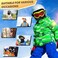 Ameceres Kids Balaclava Ski Mask Cold Weather Windproof Tactical Face Mask Winter for Skiing Snowboarding Cycling.