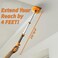 EXTEND-A-REACH 1. 5-to-4 ft Cobweb Duster with Extension Pole // Spider Web Cleaner Cobweb Brush for OutdoorIndoor Web Cleaning // LightweightSturdy Telescopic Pole // The Ultimate Dusting Kit.