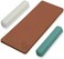 BeaverCraft Leather Strop Kit for Knife Sharpening Carving Knife Strop with Green-GrayWhite Polishing Compound - Leather Sharpening Strop 2-sided 3 x 8 IN, Leather Honing Strop Block LS2P11.