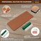BeaverCraft Leather Strop Kit for Knife Sharpening Carving Knife Strop with Green-GrayWhite Polishing Compound - Leather Sharpening Strop 2-sided 3 x 8 IN, Leather Honing Strop Block LS2P11.