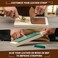 BeaverCraft Leather Strop Kit for Knife Sharpening Carving Knife Strop with Green-GrayWhite Polishing Compound - Leather Sharpening Strop 2-sided 3 x 8 IN, Leather Honing Strop Block LS2P11.
